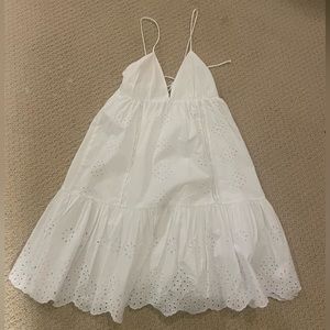 white ZARA mini dress